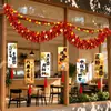 Decorações de lamê para o Festival do Meio do Outono, arranjos para cenas de eventos em shoppings e lojas, lanternas, bandeiras e decorações suspensas para a atmosfera escolar do Dia Nacional