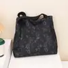 Nova Bolsa de Lona com Bambu em Tinta Chinesa Estilo Novo Feminino Estilo Nacional Artístico Bolsa Tote de Ombro Único Bolsa de Mão para Comutação de Estudante