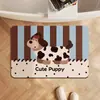Alfombrilla de Piso de Barro de Diatomeas de Dibujos Animados para Baño y WC, Antideslizante, Fácil de Cuidar, Absorbente de Agua para el Hogar, Secado Rápido, Resistente a la Suciedad