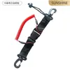 Cuerda Antiperdida para Buceo, Cuerda Antiperdida para Herramientas de Aguas Profundas, Cuerda Multifuncional Elástica Telescópica, Extensible 1.5m Adecuada para Buceo Libre