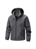 Chaqueta de Montañismo Transfronteriza de Nuevo Estilo para Hombres y Mujeres, Tallas Grandes, Capucha Desmontable, Ropa de Montañismo para Exteriores para Hombres, Chaqueta Impermeable a Prueba de Viento