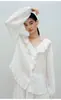 Conjunto de Linho Tencel Amassado, Design de Verão com Renda Delicada, Estilo Romântico de Primeiro Amor, Vestido Longo Rosa Claro
