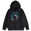Estación independiente deseo suéter retro otoño lavado de hombro caído americano holgado manga larga sudadera con capucha pareja venta al por mayor transfronteriza