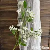 Flores de Casamento Brancas Simulação Flores de Casamento Arranjo de Cena Flores Artificiais Paisagismo Flores de Fileira no Chão Decoração Suave Arte Floral Arranjo de Flores Rosas