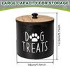 Caja de Almacenamiento de Madera para Comida de Mascotas Transfronteriza Caja de Almacenamiento Retro para Snacks de Gatos y Perros Tarro de Almacenamiento de Gran Capacidad para Comida de Perros con Tapa
