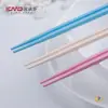 Palillos para Uso Doméstico, Un Palillo por Persona, Saludables Estilo Macarrón, Palillos de Aleación para Comer por Separado, Alta Calidad, Diseño de Una Pieza