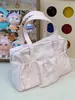 Bolsa tote de cordão estilo coreano, suave, fresca e doce, perfeita para meninas usarem em seus passeios diários e compras