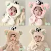 Gorro de Bebé Otoño e Invierno Lindo Cordero Bebé Felpa Protección de Orejas Gorro Cálido y Grueso de Punto para Niños y Niñas Invierno