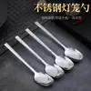 Colher de Aço Inoxidável Doméstica Colher de Cabo Longo Colher Lanterna Colher de Jantar Chinesa Colher de Sopa Colher de Sobremesa Colher Net Red