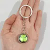 Llavero Sistema Solar Colgante de Metal Galaxia Nebulosa Tierra Marte Saturno Bola de Cristal de Doble Cara Llavero Encanto