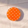 Soporte de airbag de resina acrílica con lunares estilo INS para teléfonos móviles, diseño clásico de bloques de color, soporte plegable para ver series, personalizable
