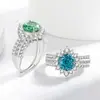 Douyin Venta Caliente Anillo de Gemas de Colores Corte Rosa Paparazzi Joyería de Diamante de Alto Carbono Brillante Transfronteriza Transmisión en Vivo Dropshipping