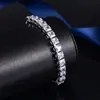 Pulsera Ajustable Cuadrada de Diamante Completo Más Vendida de Amazon para Mujeres, Venta al por Mayor Directa de Fábrica, Lujo Ligero Versátil al por Mayor