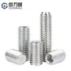 Tornillo Prisionero de Acero Inoxidable 316 con Punta Plana, Hexagonal, para Máquina, Sin Cabeza M2M3M4M5M6 Din913