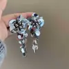 Industria Pesada Sentido Avanzado Lentejuelas Personalidad Exagerado Nicho Diseño Borla Cuadrado Redondo Cara Pendientes Fiesta Celebridad Pendientes de Lujo Ligero