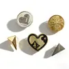 Anel de Moda de Metal Prateado com Design de Estrela e Coração, Incrustado com Pérolas, Fivela de Sapato Exquisita de Luxo Leve Banhada a Ouro para Tamancos