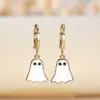 Amazon Pendientes Divertidos de Fantasma Estilo Europeo y Americano Divertidos de Dibujos Animados Aceite de Goteo Aros Simples Versátiles