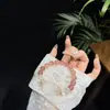 Pulsera de Zorro de Nueve Colas Natural y Súper Linda con Cristal de Fresa, Pulsera de Círculo Único con Acabado de Alta Gama, Regalo de Joyería DIY, Suministro Directo del Fabricante