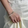 Pulsera de perlas de agua dulce naturales de textura suave y de hadas, diseño de nicho, pulsera de perlas de agua dulce de alta calidad