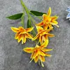 Arreglo Floral Artificial de Lirio de Doble Pétalo 3D Narciso Lirio Arreglo Floral de Piso para Bodas Fotografía de Bodas Fábrica de Flores Artificiales de Comercio Exterior