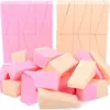 24 Esponjas de Maquiagem Descartáveis Diárias, Esponjas Trapezoidais Especiais para Maquiagem Sem Látex, Embalagem Personalizável