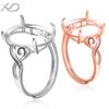 XD Plata S925 Patrón X Soporte para anillo con incrustaciones de cera de abeja Soporte vacío para anillo Boca viva Anillo ajustable Soporte para anillo Outlet de fábrica