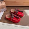 Zapatos para Niña Birkenstock Retro Medias Zapatillas para Usar Afuera Nuevos Primavera y Otoño 2025 Suela Suave Antideslizante Estilo Coreano Zapatos Estilo Niño