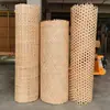 Tapetes decorativos de bambu trançados à mão, anticorrosivos e à prova de insetos, para restaurante e sala de chá, divisórias de teto retrô carbonizadas.