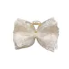 Estilo Primavera y Verano Elegante Pinza de Garra de Encaje con Lazo de Cinta Pinza para el Cabello para Mujeres Parte Trasera de la Cabeza Pinza de Tiburón Elegante de Alta Gama