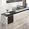 Balcão de Bar de Canto Estilo Chinês, Balcão de Caixa Registradora, Balcão de Recepção Frontal de Empresa, Balcão Comercial para Loja de Roupas, Balcão Pequeno, Mesa de Escritório