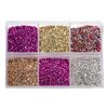 DIY gota de cola enchimento escória de vidro colorido vidro quebrado terno de vidro garrafa micro ecológica material de decoração de paisagismo