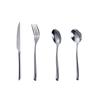 Cubiertos de Acero Inoxidable Estilo Europeo Transfronterizo Juego de Cuchillo, Tenedor y Cuchara para Restaurante Occidental, Cuchillo para Bistec y Tenedor, Cuchara para Café y Postre, Tenedor para Fruta