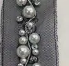 En stock Cadena de Encaje de Cuentas Hecha a Mano Encaje de Perlas Cuello de Prenda Barra Decorativa Accesorios DIY