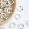 Cuentas Espaciadoras Huecas de Metal Plateado de Aleación Accesorios para Pulsera Collar Hecho a Mano DIY Materiales para Abalorios Al por Mayor