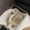 Elegantes zapatos pequeños de mujer estilo francés inspirados en Chanel, nueva colección primavera 2026, elegantes zapatos de tacón bajo color rosa hada para la noche
