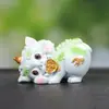 Enfeites Chineses da Moda de Bestas Míticas Ouvindo, Artesanato Fofo, Presentes para Estudantes, Enfeites Decorativos para Console Central de Carro, Presentes