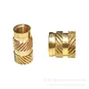 Tuba Porca de Cobre Hot Melt Recartilhada Moldagem por Injeção Porca de Cobre Flor de Cobre Diagonal Inserção M3M4M5M6
