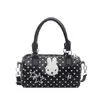 Bolso Nuevo de Puntos Estrellas Orejas de Conejo Bolso Cruzado para Mujer Estilo Coreano Lindo Nicho Moda Bolso de Hombro