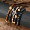 Comercio exterior nuevo estilo retro aleación pulsera árbol de la vida Amazon diy para hombre pulsera de cuentas de madera concha de coco con cuentas