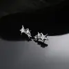 Adequado para Fones de Ouvido Bluetooth Sem Fio, Brincos Estrela Abraçando Estrela de Cinco Pontas com Zircônia, Fivelas de Diamante Removíveis, Acessórios de Moda Decorativos