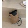 Bolso de Mano Pequeño de Moda para Mujer Verano 2026, Bolso para Teléfono Celular, Bolso Cruzado Simple de Paja para Hombro para Mujer