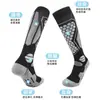 Stock Europeo Profesional Calcetines de Esquí para Mujer Secado Rápido Cálidos Deportivos Calcetines de Compresión para Hombre Alta Elasticidad Tubo Largo 3D Calcetines de Nieve