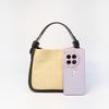 Bolsa de Palha Trançada 2024 Nova de Verão de Alto Padrão de Nicho Bolsa de Mão de Designer Couro Genuíno Bolsa Trançada Feminina Personalização