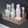 Estante de almacenamiento para baño al por mayor de plástico sin perforaciones multifuncional con drenaje para baño inodoro estante de almacenamiento para baño