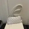 Bolsa de ombro estilo coreano, novo modelo de verão ins 2026, bolsa simples para o dia a dia para mulheres, bolsa de ombro com design exclusivo de poá