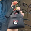 Porta-moedas de Couro Fofo Sanrio Chaveiro Acessório para Mochila Pingente Porta-cartões Estojo para Fones de Ouvido Chaveiro Pequeno Presente