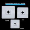 Peça de Vidro Quadrada para Pendurar Ventosa Chapa de Ferro Estúdio Fotográfico Gancho para Porta-Retrato de Vidro Invisível Criativo Peça de Vidro Sem Moldura para Pendurar na Parede