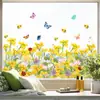 Xino Jdt-A666 Campo de Flores de Colza Creativo Transfronterizo Pegatina de Pared Autoadhesiva Desmontable Decoración de Pared para Sala de Estar y Dormitorio