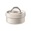 Lonchera Redonda de Acero Inoxidable 316L Grado Alimenticio Sellada Caja Conservadora de Frescura Tapa para Calentar en Microondas Juego de Lonchera