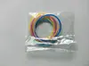 Pulsera Luminosa de Silicona Anillo para el Cabello de Silicona Multifuncional Pulsera de Color Caramelo Diámetro del Anillo para el Cabello 2.5 mm Joyería DIY para Pulseras